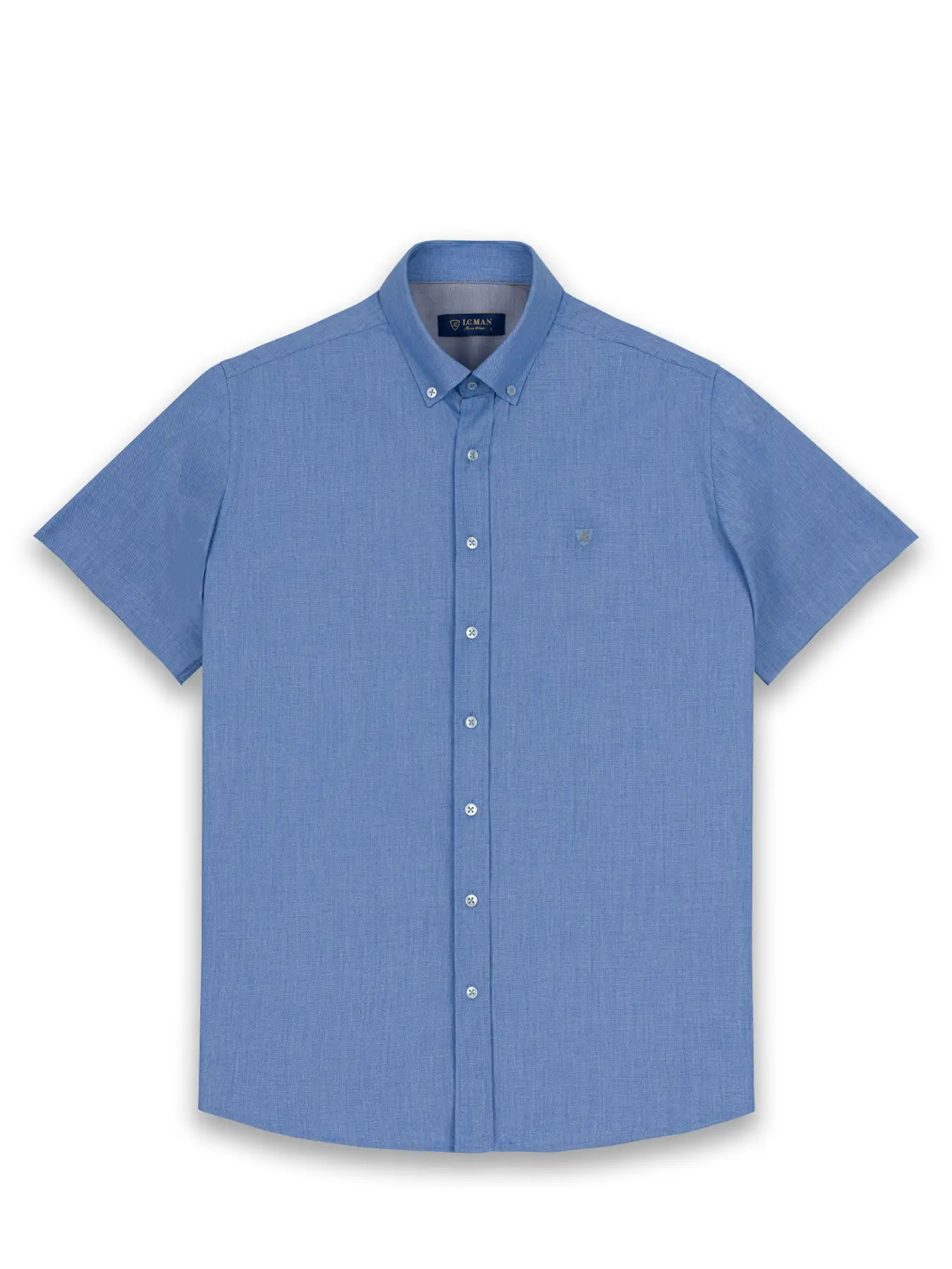 پیراهن آستین کوتاه آبی ال سی من 14