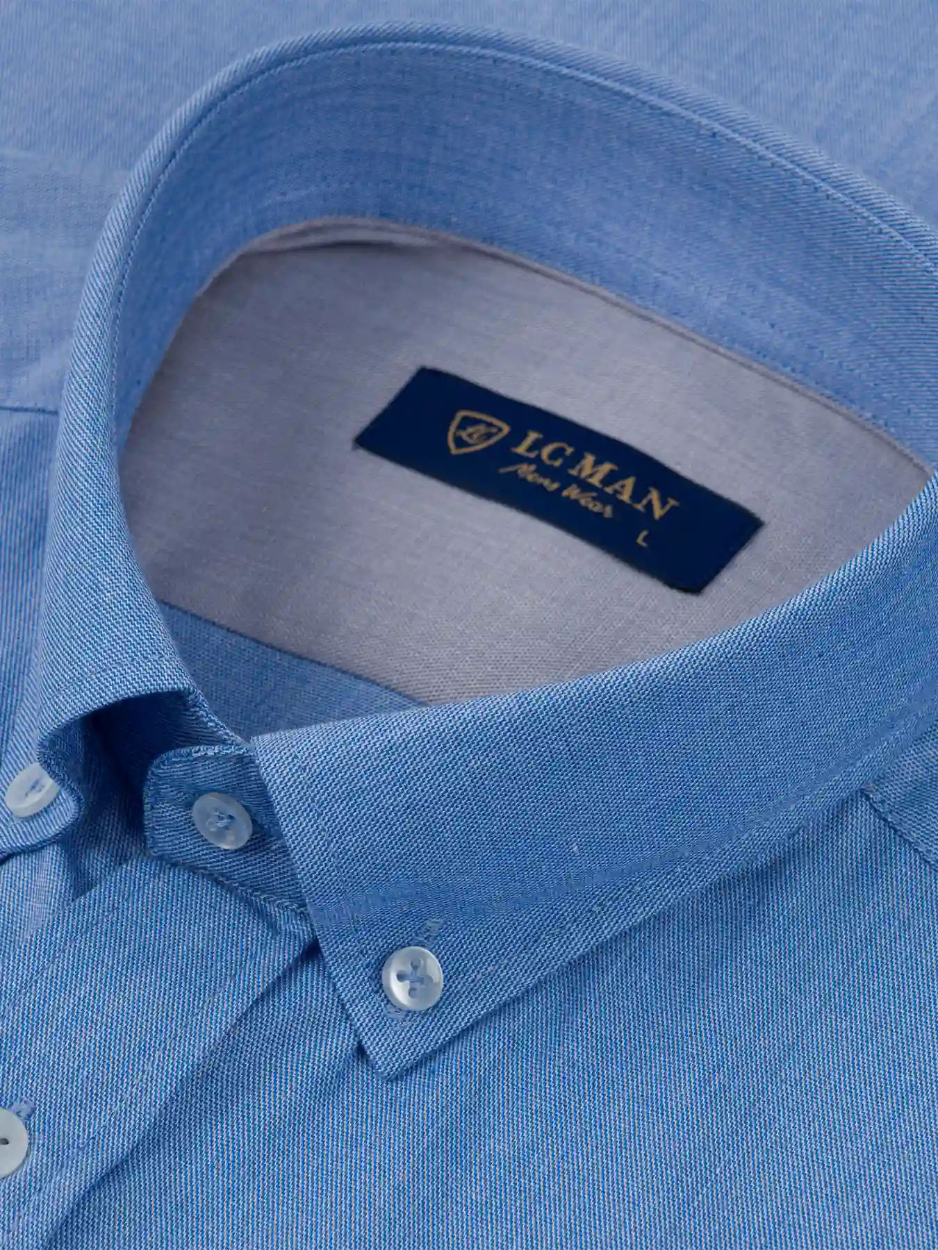 پیراهن آستین کوتاه آبی ال سی من 14