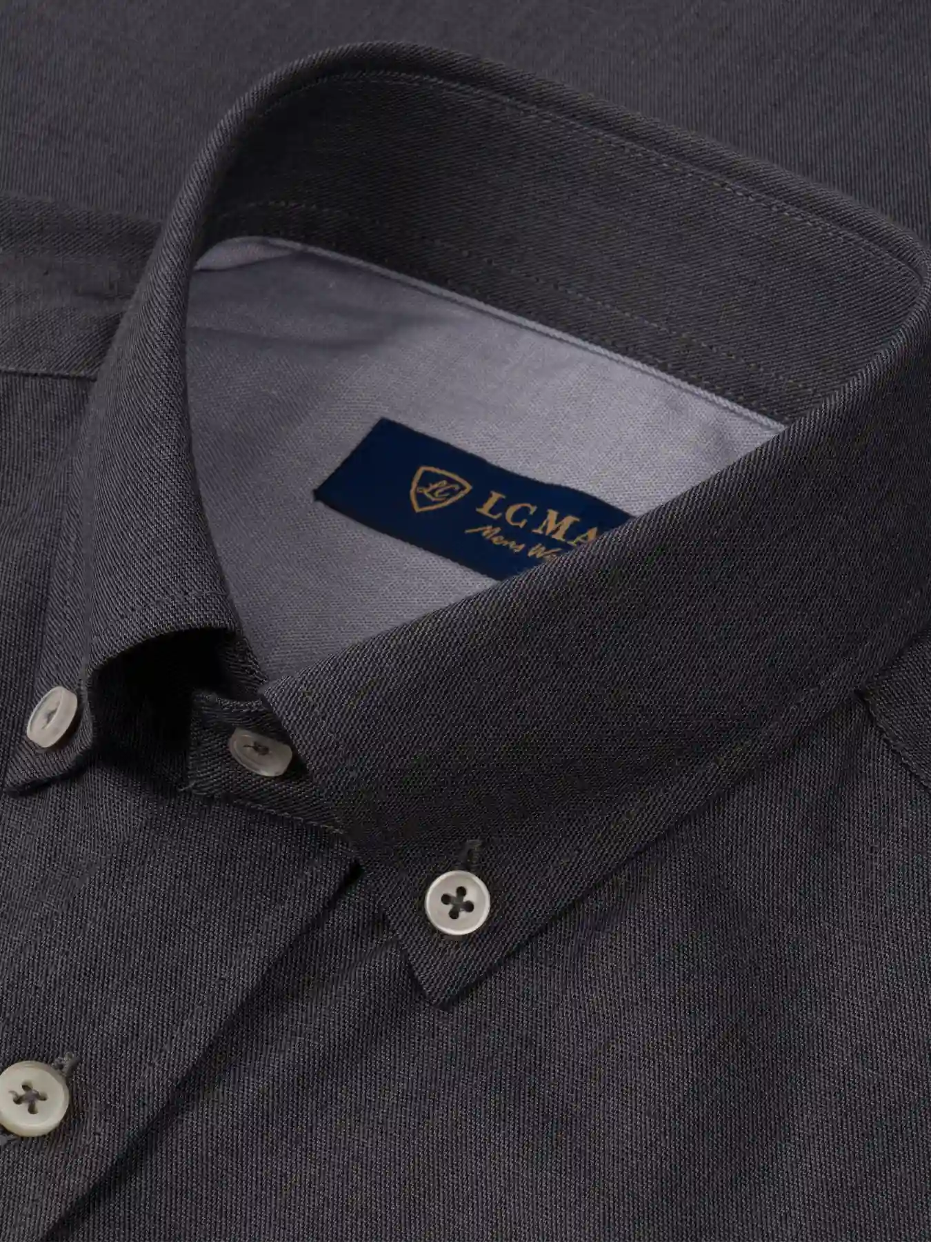 پیراهن آستین کوتاه طوسی تیره ال سی من