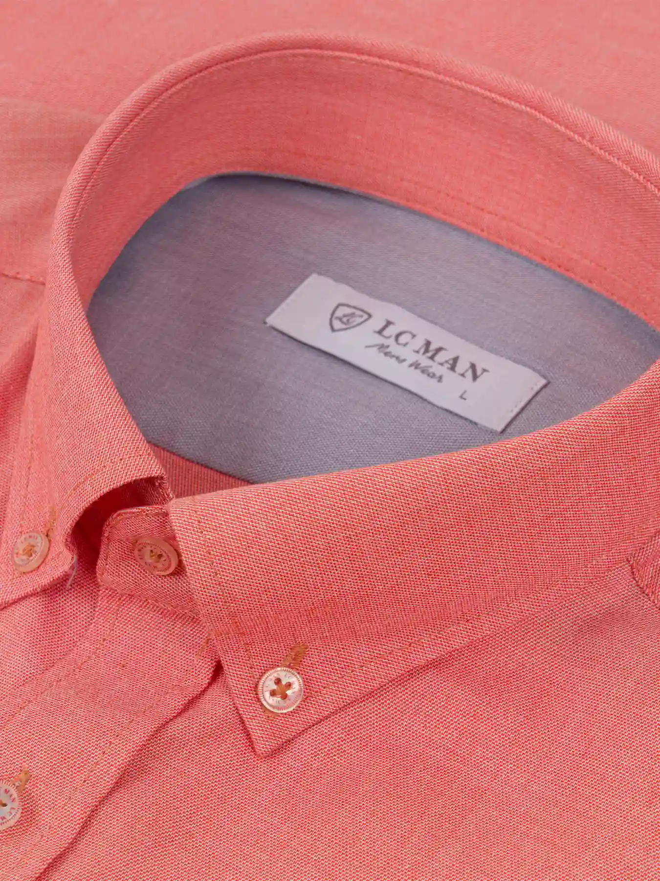 پیراهن آستین کوتاه ساده گلبهی ال سی من