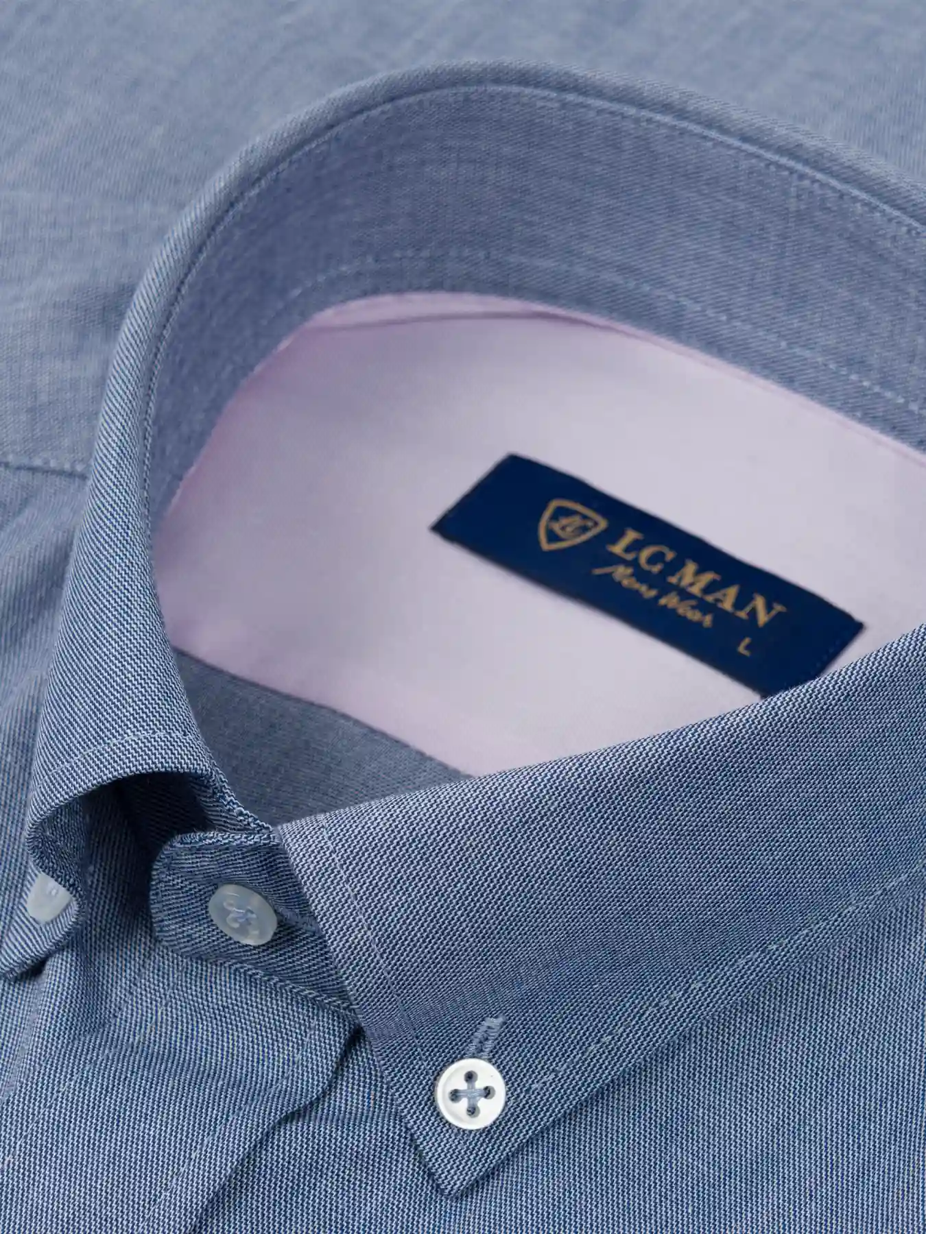 پیراهن آستین کوتاه سرمه ای ال سی من 18