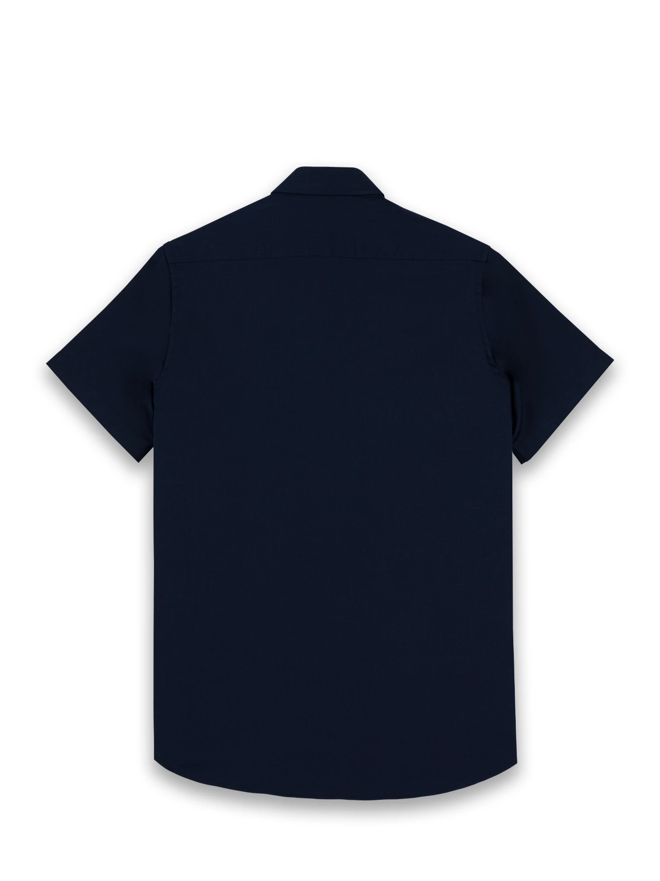 پیراهن آستین کوتاه سرمه ای ساده ال سی من 15