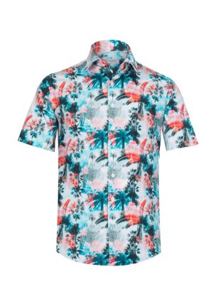 پیراهن آستین کوتاه هاوایی ال سی من 5