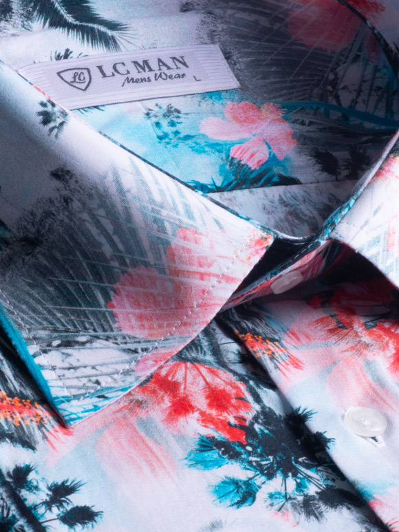 پیراهن آستین کوتاه هاوایی ال سی من 5