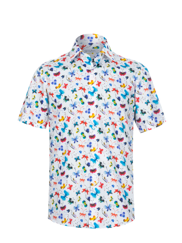 پیراهن آستین کوتاه هاوایی ال سی من 10