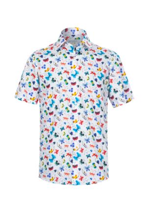 پیراهن آستین کوتاه هاوایی ال سی من 10