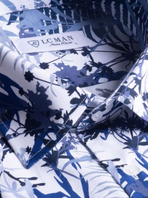 پیراهن آستین کوتاه سرمه ای هاوایی ال سی من 4