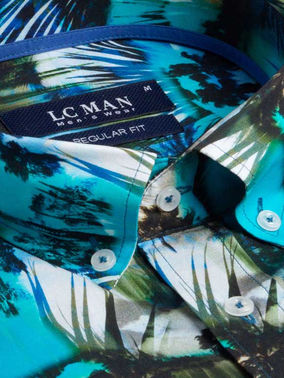 پیراهن طرح دار آستین کوتاه ال سی من 3