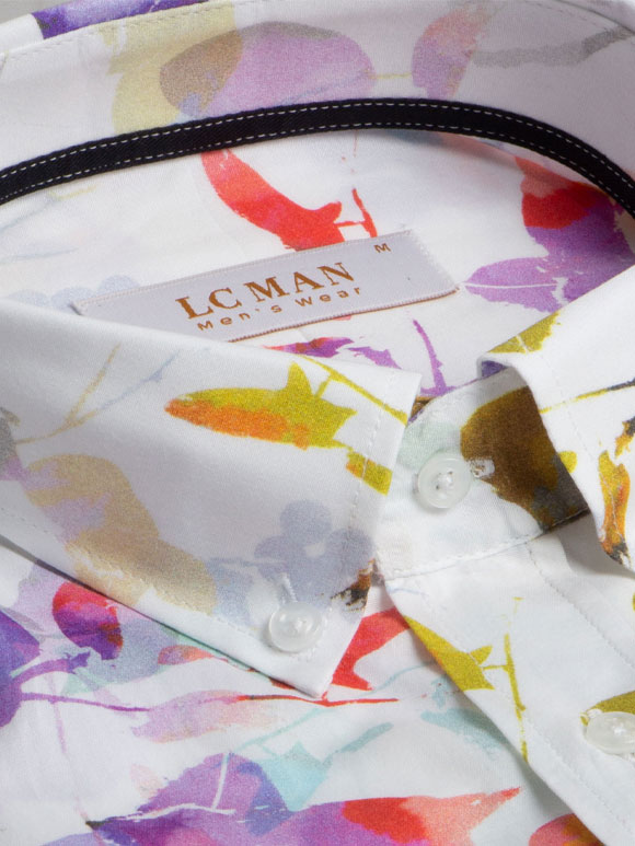 پیراهن آستین کوتاه طرح دار ال سی من 7