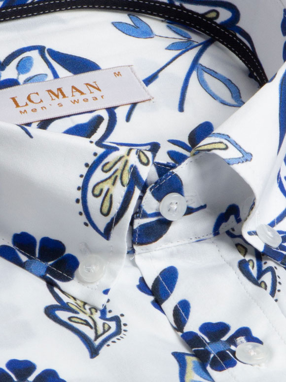 پیراهن گل دار آستین کوتاه ال سی من 9