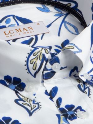 پیراهن گل دار آستین کوتاه ال سی من 9