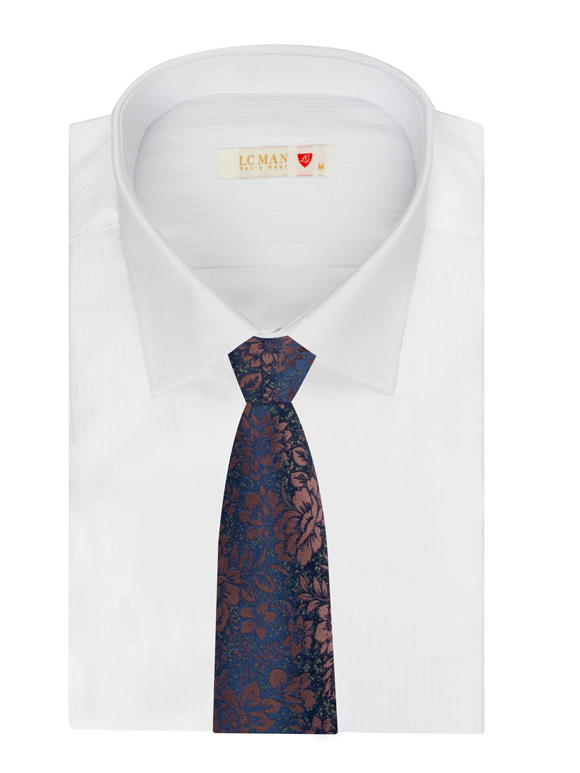 کراوات گل دار قهوه ای