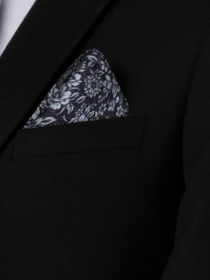 کراوات گل دار طوسی ال سی من