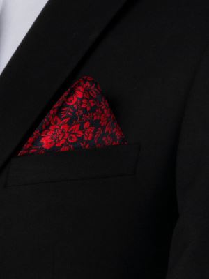 کروات گلدار قرمز ال سی من