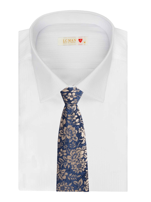 کراوات گل دار طلایی