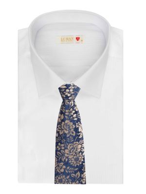 کراوات گل دار طلایی