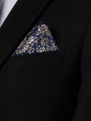 کراوات گل دار طلایی