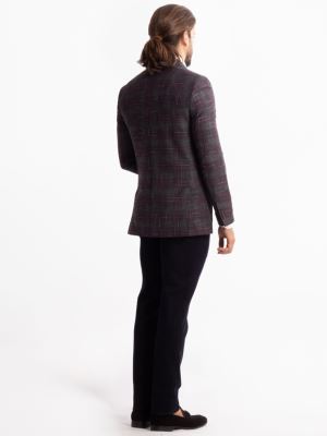 کت تک قرمز چهارخانه ال سی من 6