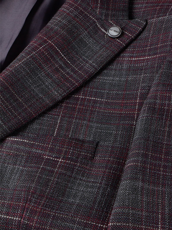 کت تک قرمز چهارخانه ال سی من 6