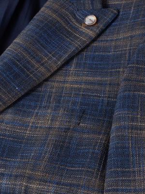 کت تک مردانه سرمه ای چهارخانه ال سی من 