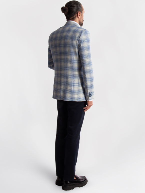 کت تک مردانه چهارخانه ال سی من 306