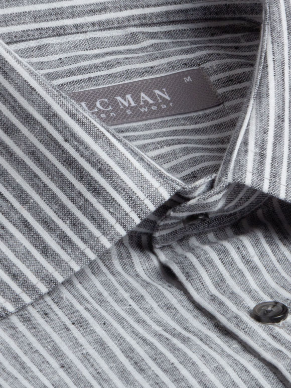 پیراهن آستین کوتاه مردانه راه راه ال سی من 199