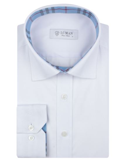 پیراهن آستین بلند سفید ال سی من 3