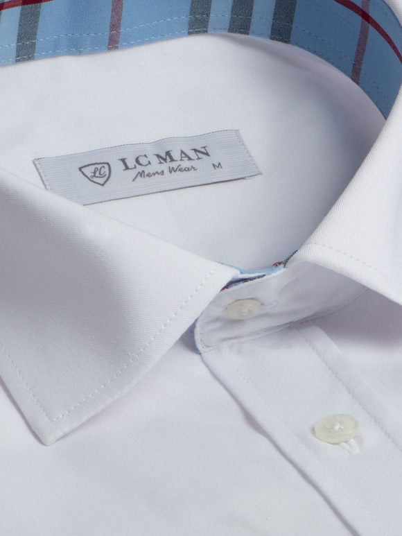 پیراهن آستین بلند سفید ال سی من 3