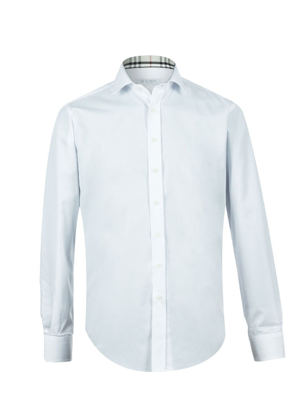 پیراهن آستین بلند سفید ال سی من 4