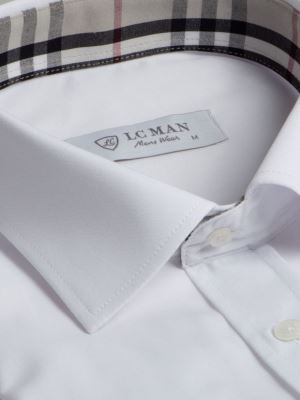 پیراهن آستین بلند سفید ال سی من 4