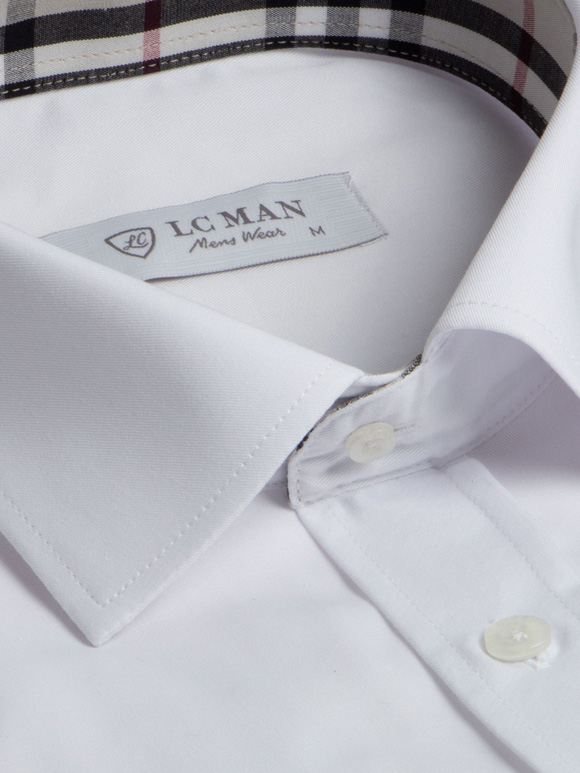 پیراهن سفید آستین بلند ال سی من 1
