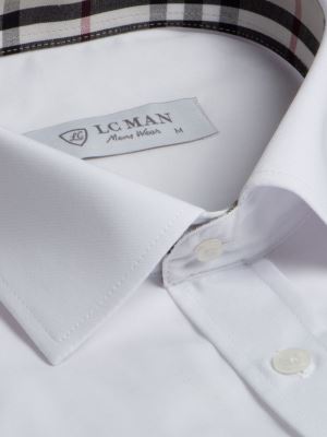 پیراهن سفید آستین بلند ال سی من 1