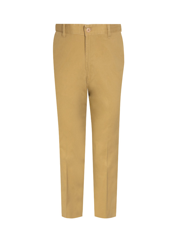 شلوارکتان مردانه کرم ساده ال سی من