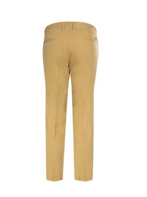 شلوارکتان مردانه کرم ساده ال سی من