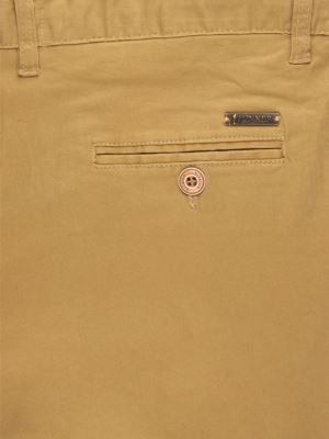 شلوارکتان مردانه کرم ساده ال سی من