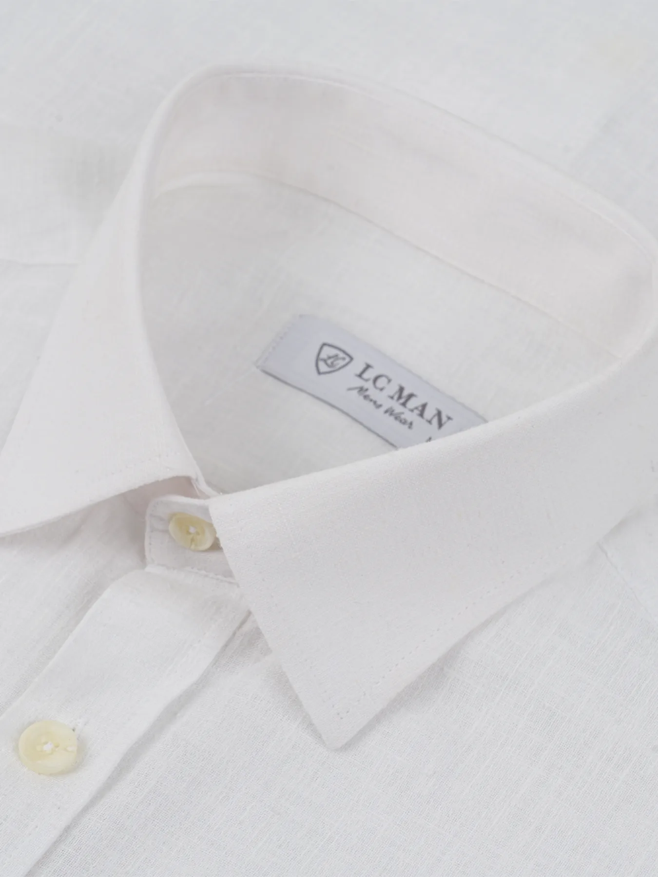 پیراهن آستین کوتاه سفید ال سی من 50