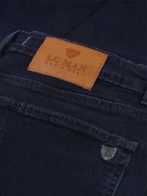 شلوار جین  مردانه سرمه ای3656