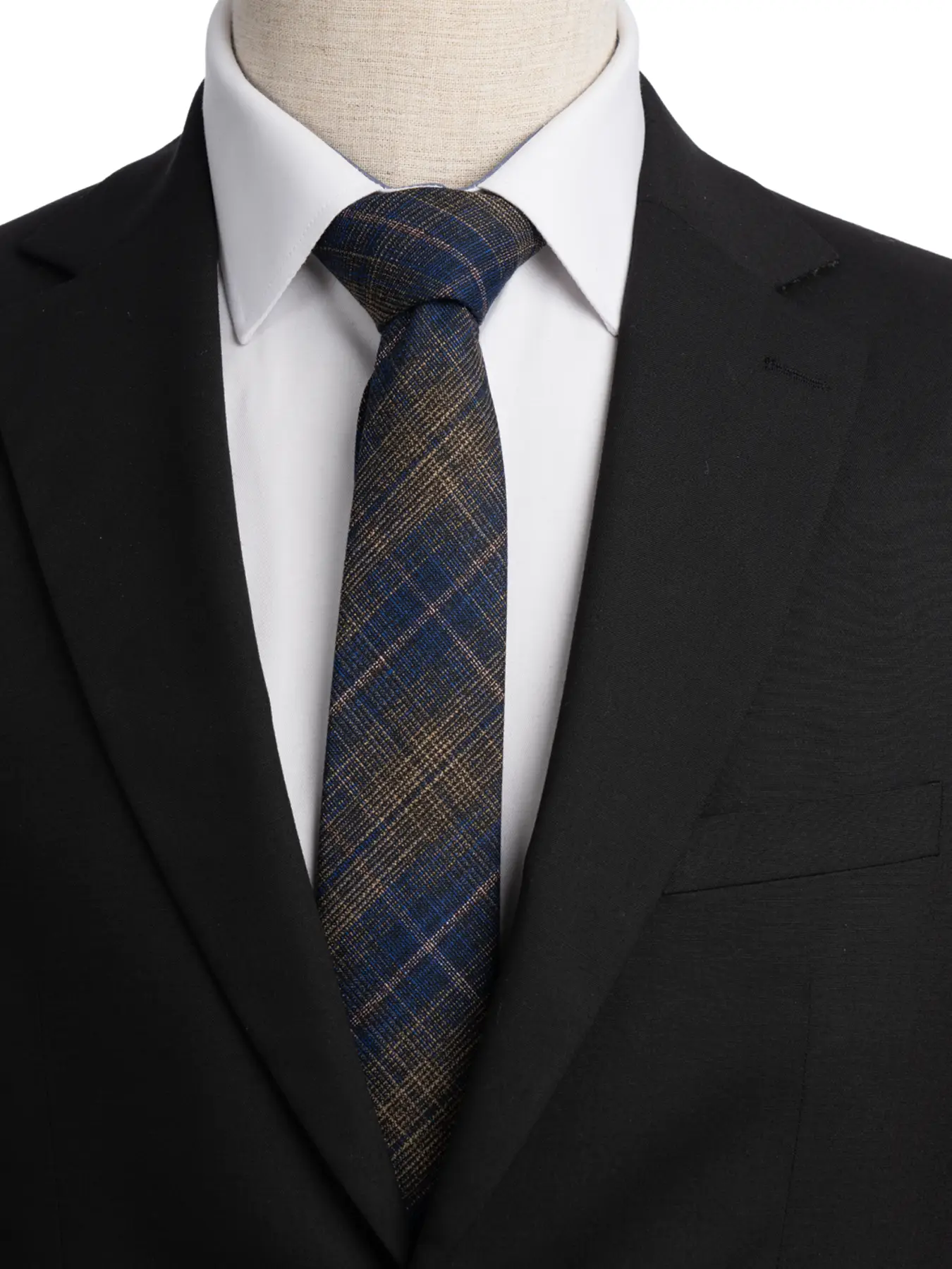 کراوات کج راه آبی کرم ال سی من