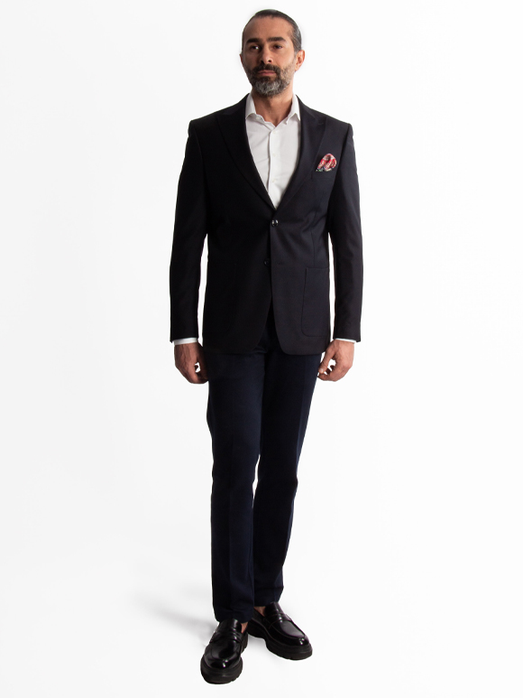 کت تک مردانه سرمه ای ال سی من 014