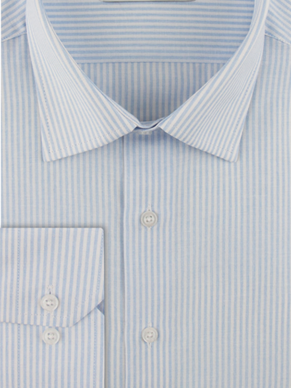 پیراهن آستین بلند مردانه راه راه ال سی من 025