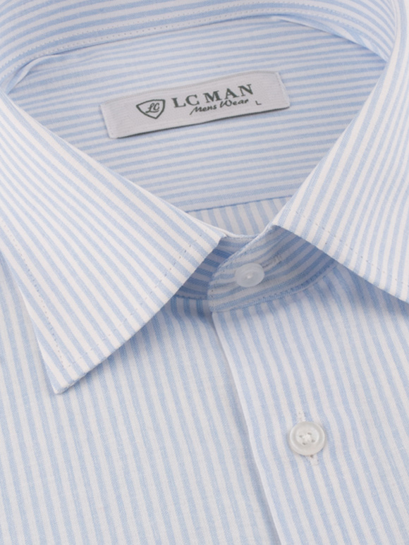 پیراهن آستین بلند مردانه راه راه ال سی من 025