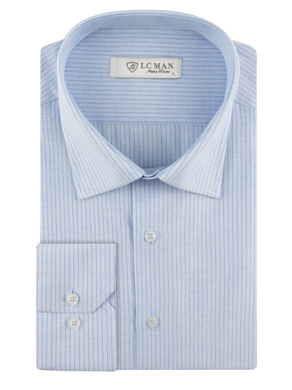 پیراهن مردانه آستین بلند راه راه ال سی من 025