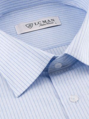 پیراهن مردانه آستین بلند راه راه ال سی من 025