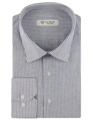 پیراهن مردانه آستین بلند راه راه ال سی من 025