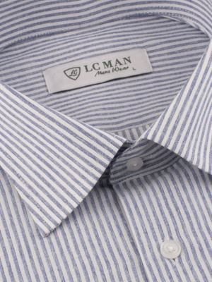 پیراهن مردانه آستین بلند راه راه ال سی من 025