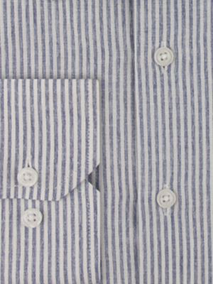 پیراهن مردانه آستین بلند راه راه ال سی من 025