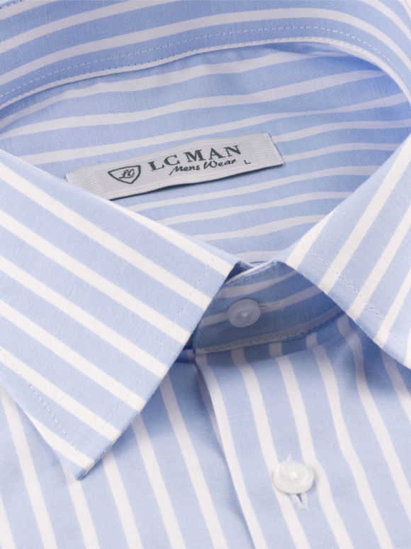 پیراهن مردانه راه راه آستین بلند ال سی من 026