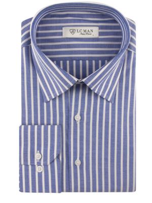 پیراهن مردانه راه راه آستین بلند ال سی من 026