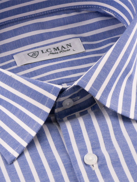 پیراهن مردانه راه راه آستین بلند ال سی من 026