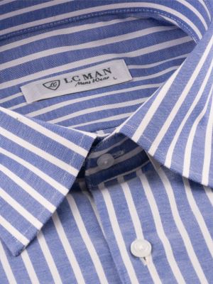 پیراهن مردانه راه راه آستین بلند ال سی من 026